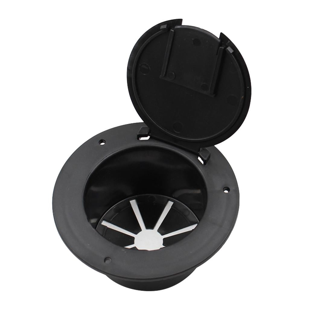5.2" Round RV Electric Cable Hatch With Back For Boat Car 13x8.8x6.6cm