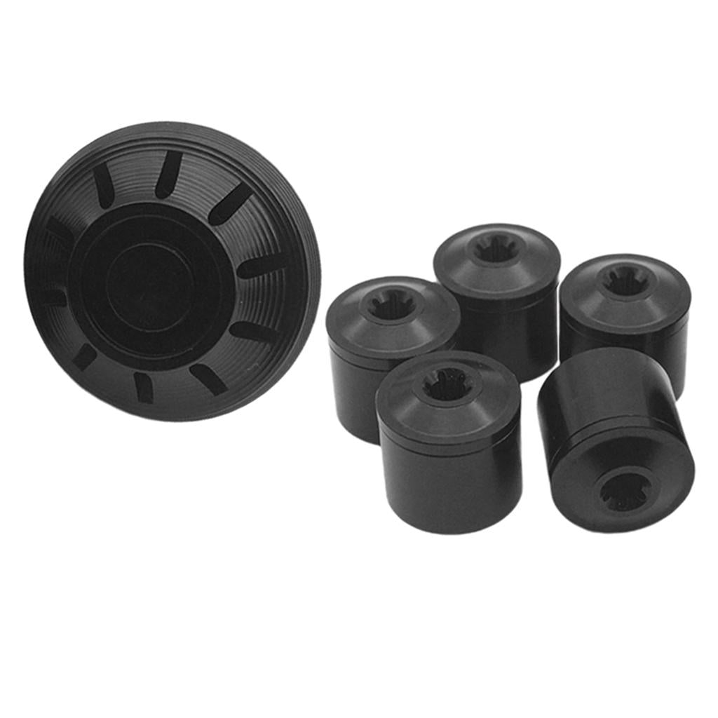 Motorcycle Hubcaps Set Wheel Side Cover Accessories for Piaggio Vespa Black