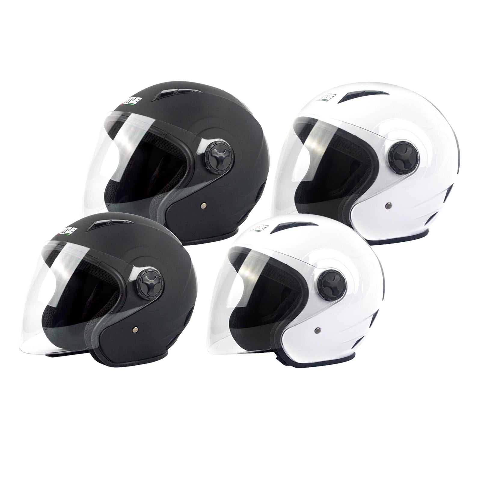 Adult Motorcycle Helmet Outdoor Street Bike Motorbike Head Protective New Black M