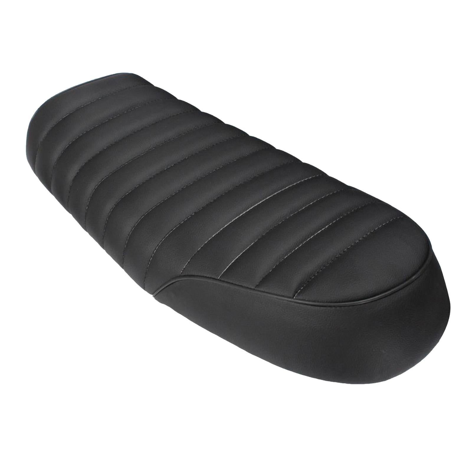 Vintage Motorcycle Flat Brat Seat Saddle Cushion for Cafe Racer Universal