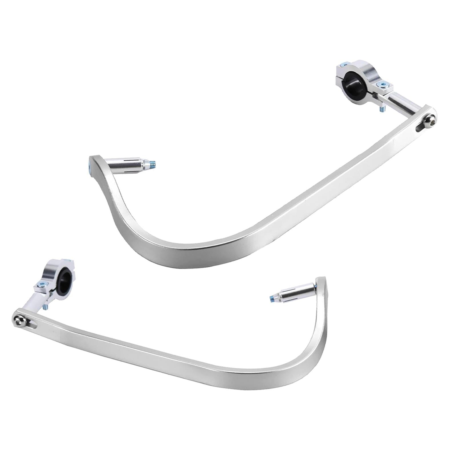 2x Universal 7/8" 22mm Motorcycle Handlebar Guards Hand Guards White
