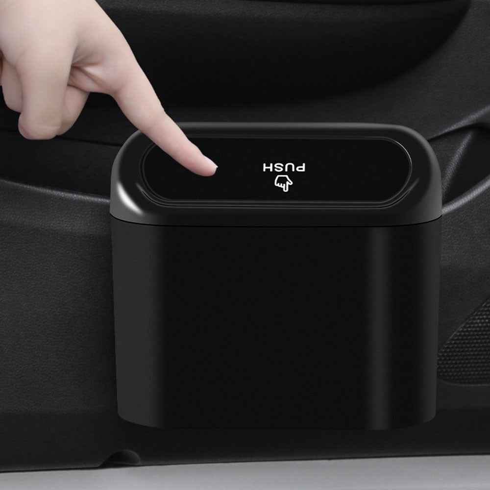 LW-1793 1L Car Garbage Dustbin Auto Interior Hangable Trash Box Organizer