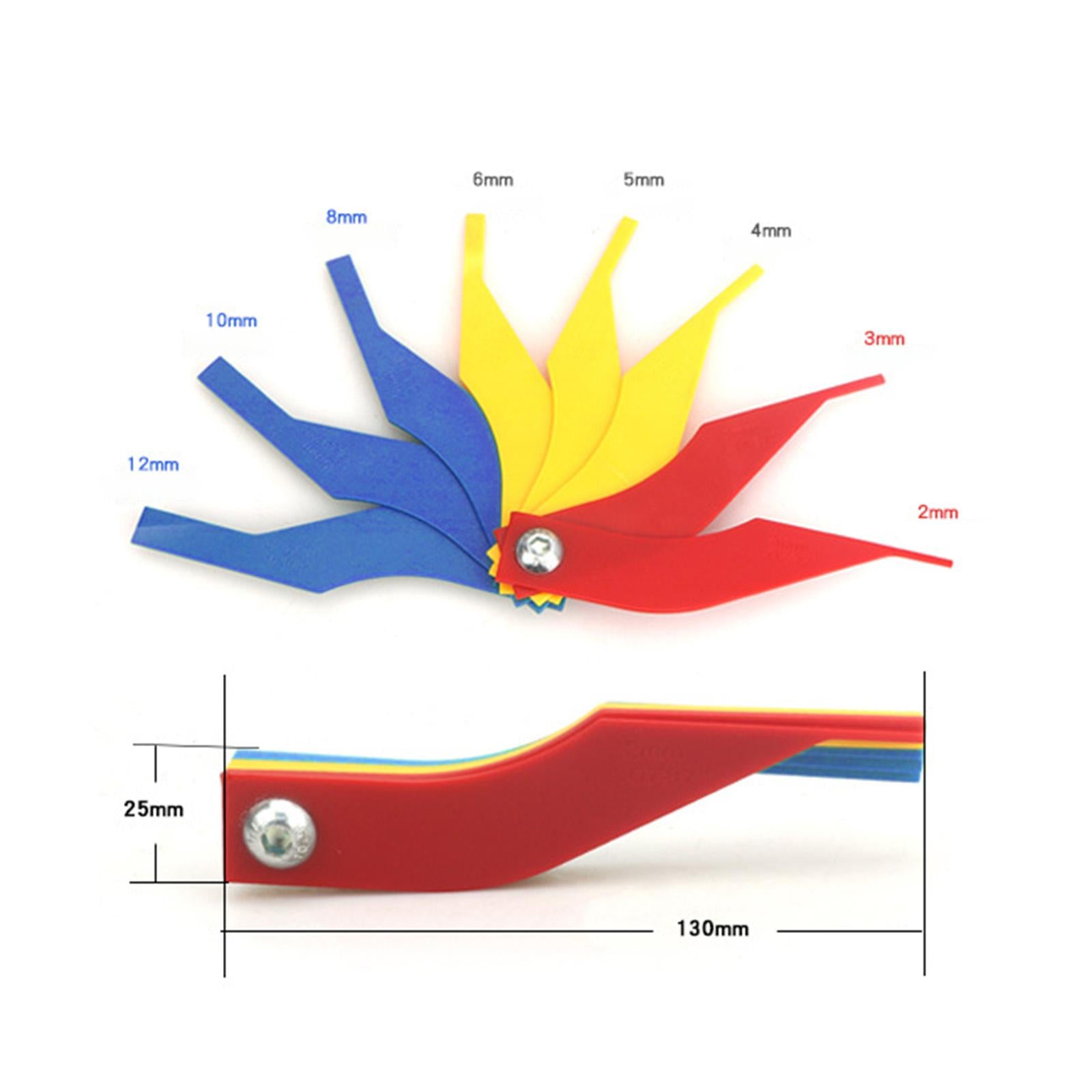 4xCAR VAN BRAKE PAD THICKNESS DEPTH MEASURING GAUGE HAND TOOL