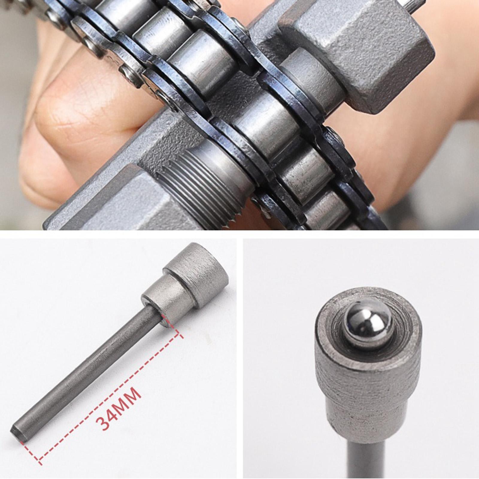 6x Chain Breaker Splitter Tool Pin Remover Riveting 420 428 530 Spare Thimble
