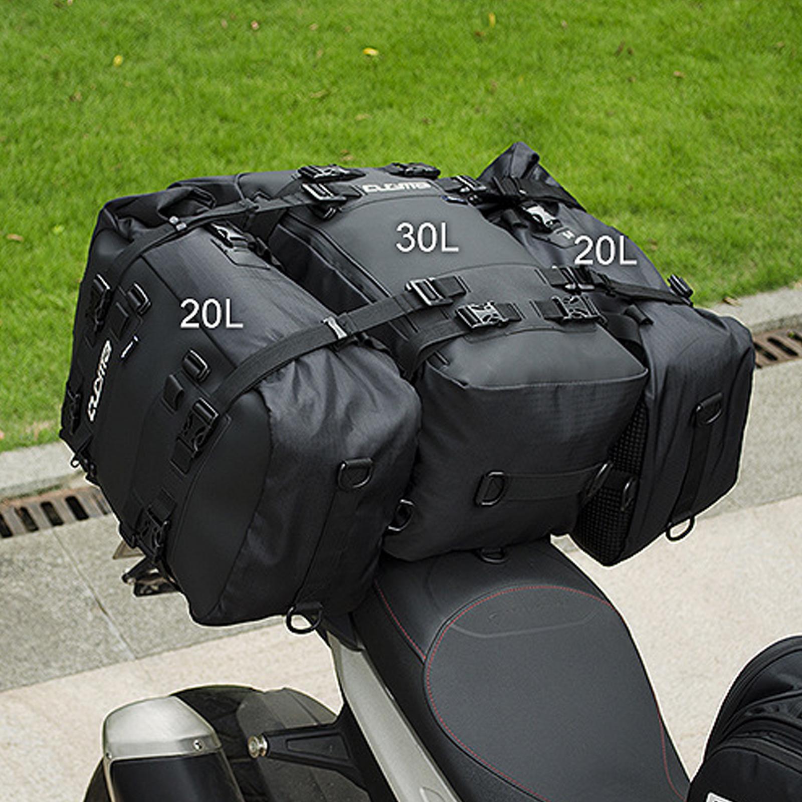 Motorcycle Seat Tail Bag Luggage Storage Shoulder Backpack Waterproof M