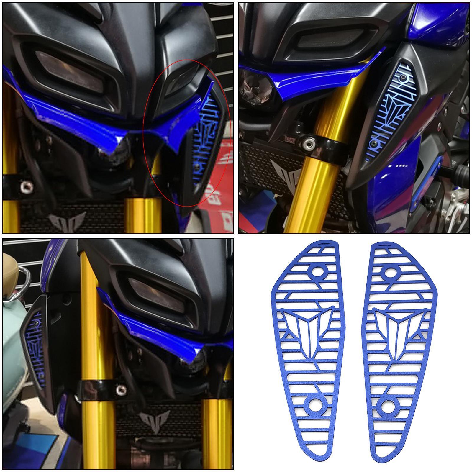2pcs Motorcycle Air Intake Cover Guard For Yamaha MT-15 18-20 Blue