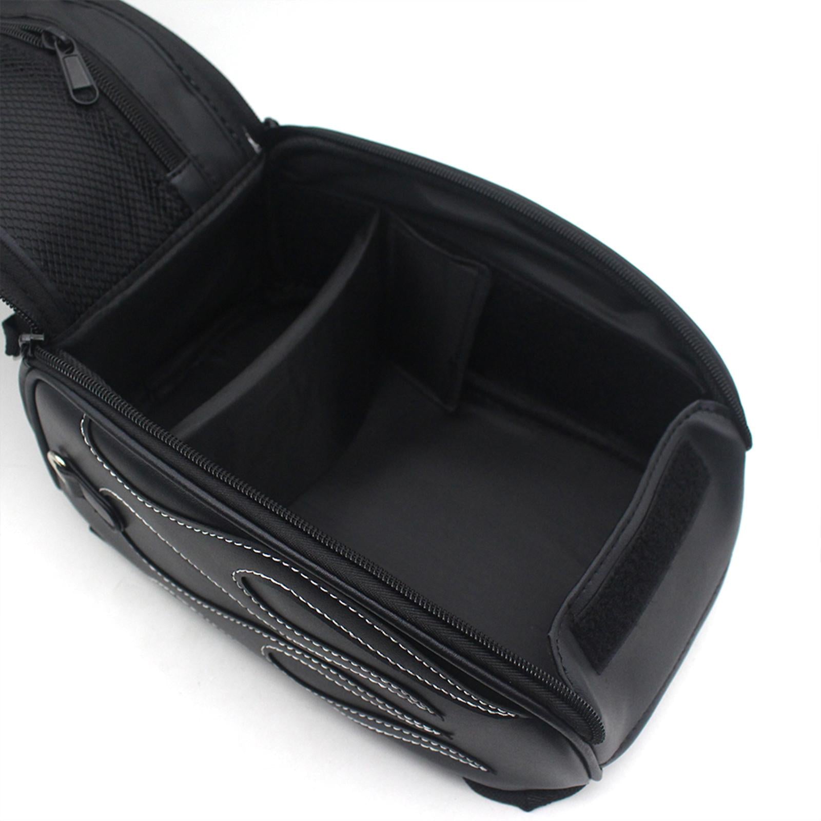 Toolkit Bag Leather Motorcycle Oil Tank Cover Panel Bag 1200 Diamond Black