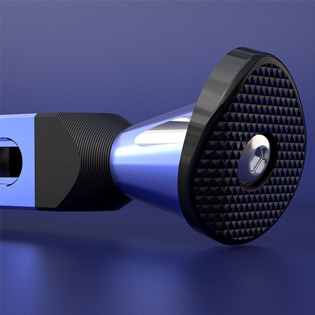 CNC Aluminum Motorcycle Kickstand Parking Leg Foot Side Support Stand Blue