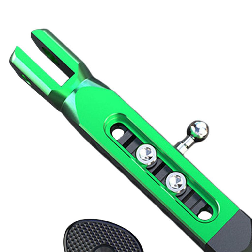 CNC Aluminum Motorcycle Kickstand Parking Leg Foot Side Support Stand Green