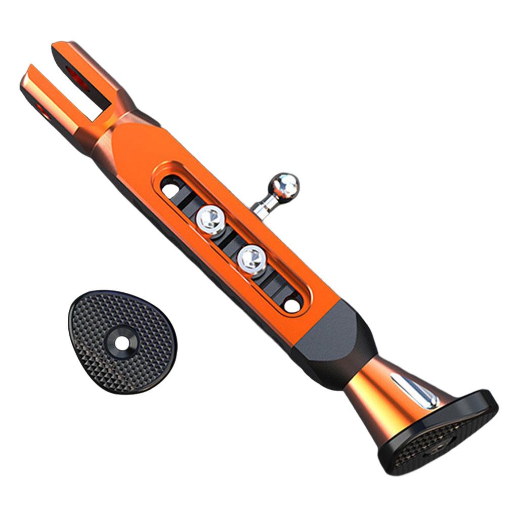 CNC Aluminum Motorcycle Kickstand Parking Leg Foot Side Support Stand Orange