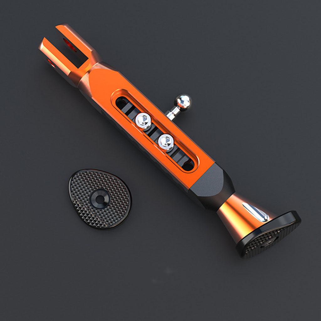 CNC Aluminum Motorcycle Kickstand Parking Leg Foot Side Support Stand Orange