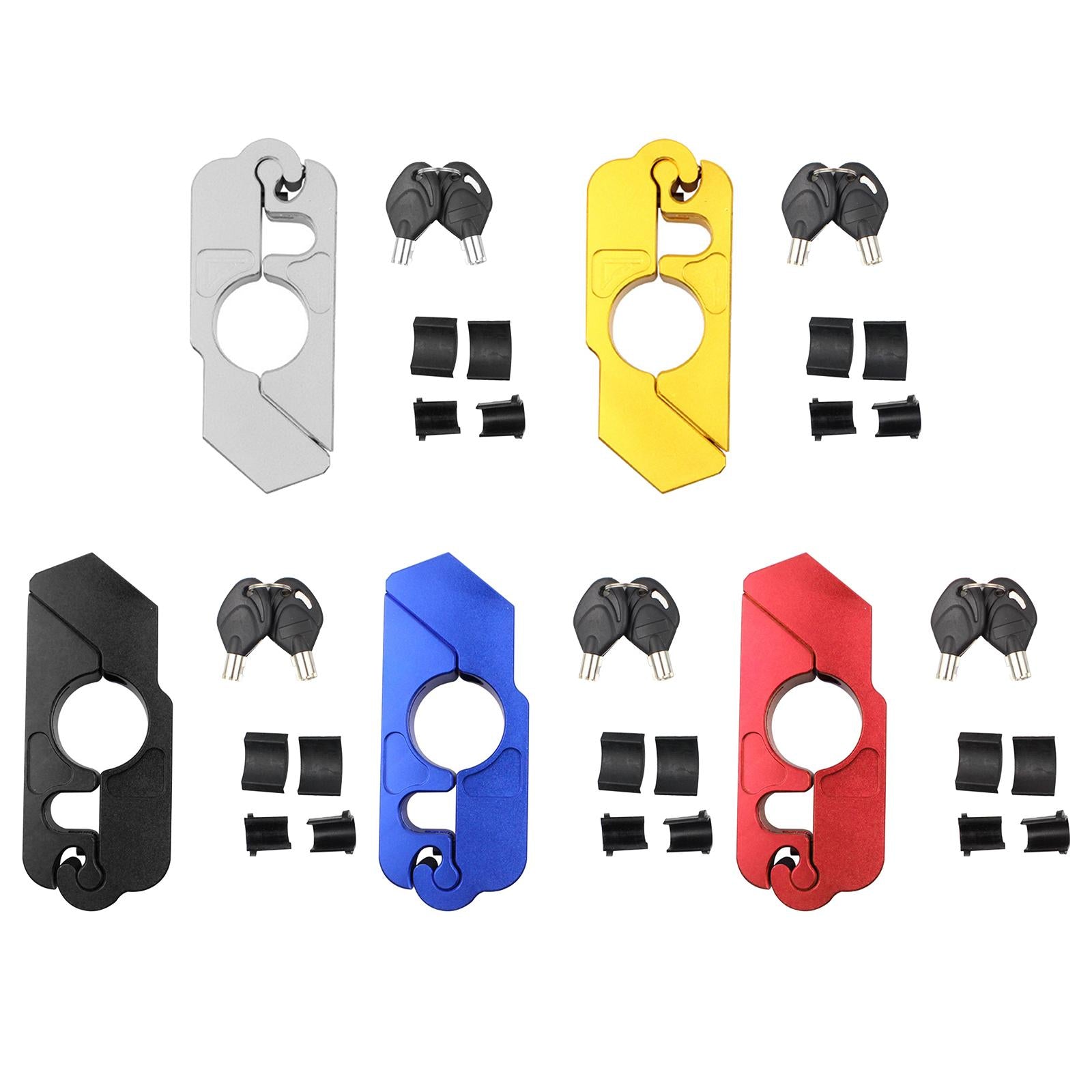 Duty Motorcycle Lock Throttle Lock Brake Lock Secure Motorbike Black