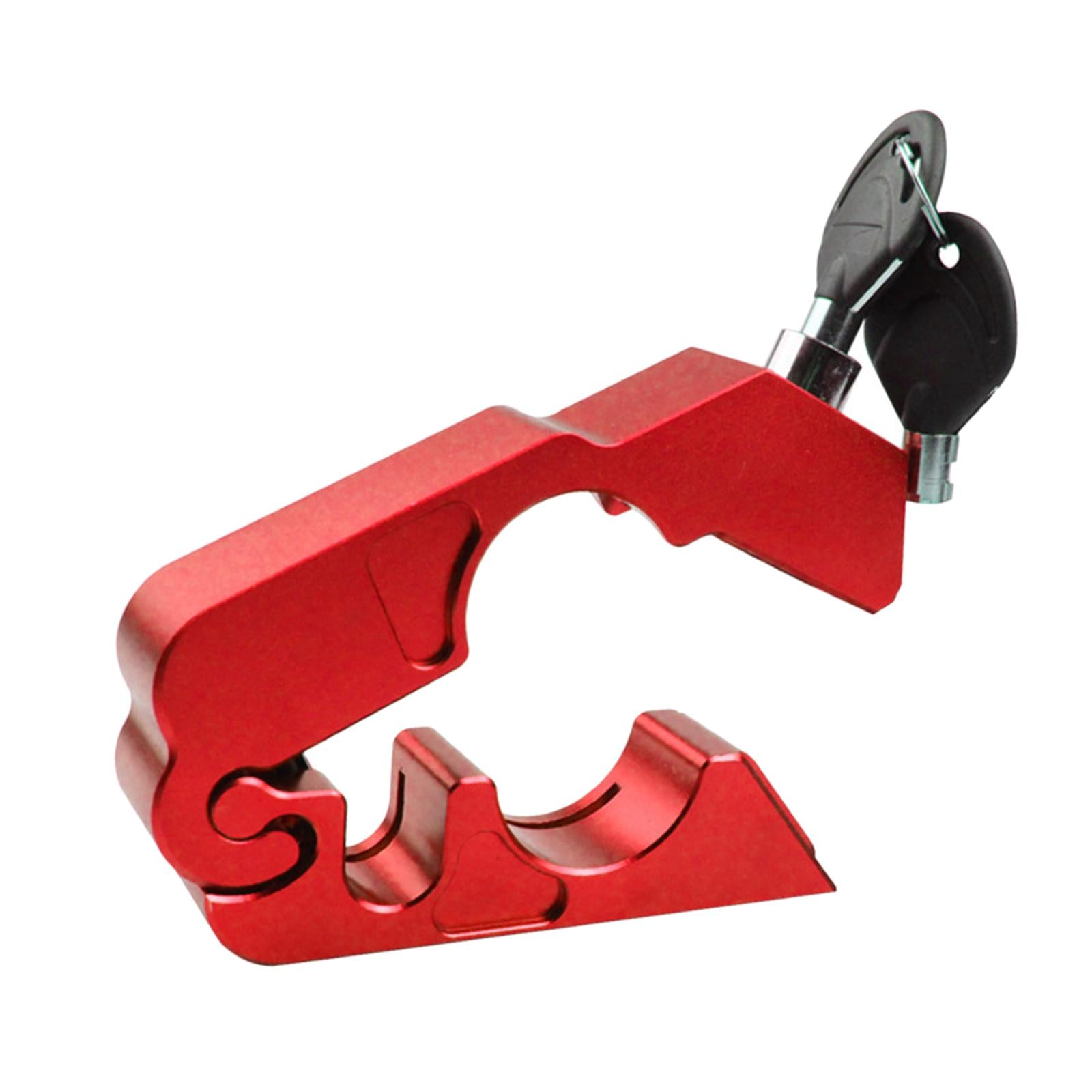 Duty Motorcycle Lock Throttle Lock Brake Lock Secure Motorbike Red