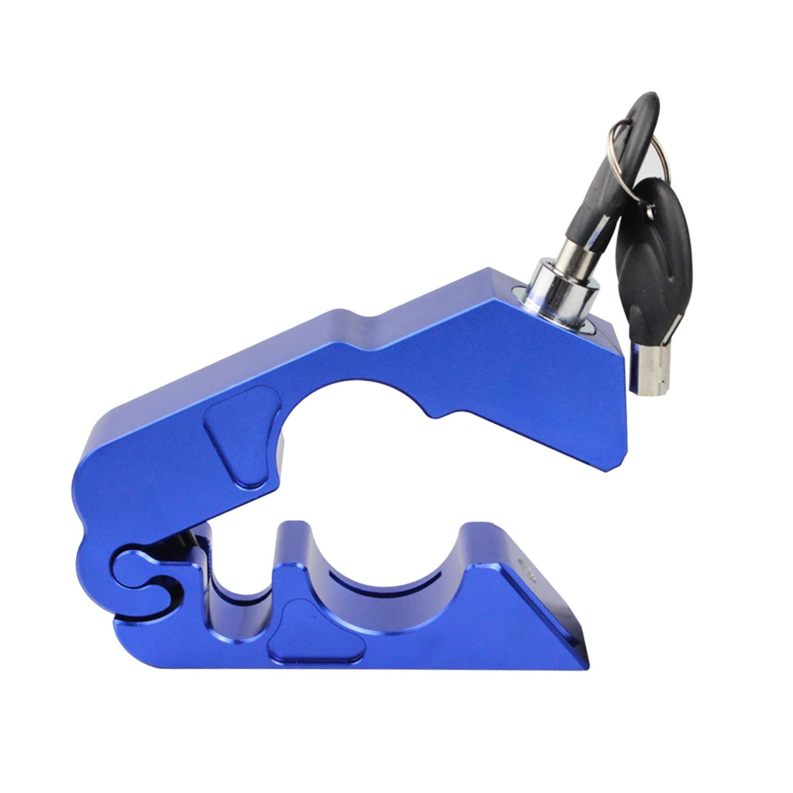 Duty Motorcycle Lock Throttle Lock Brake Lock Secure Motorbike Blue
