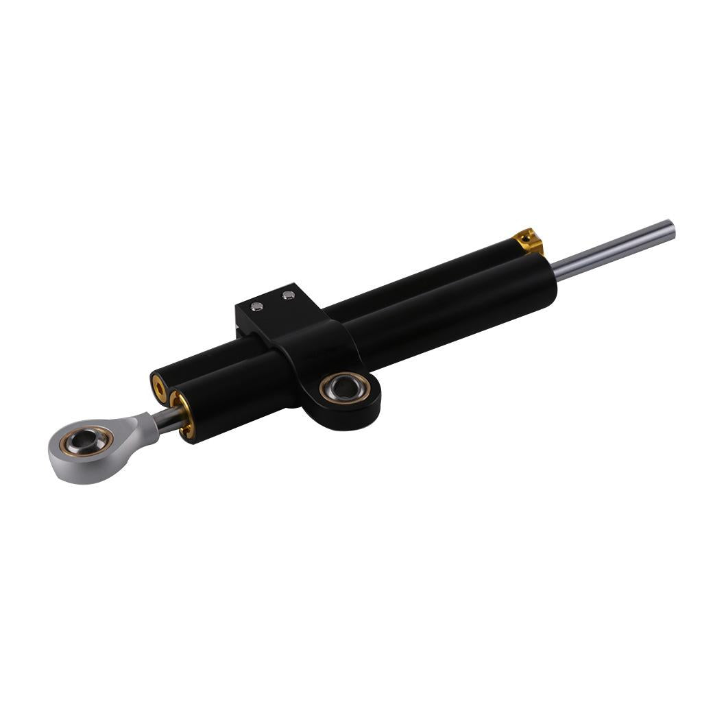 Aluminum Universal Motorcycle Steering Dampers Stabilizer Accessory Black