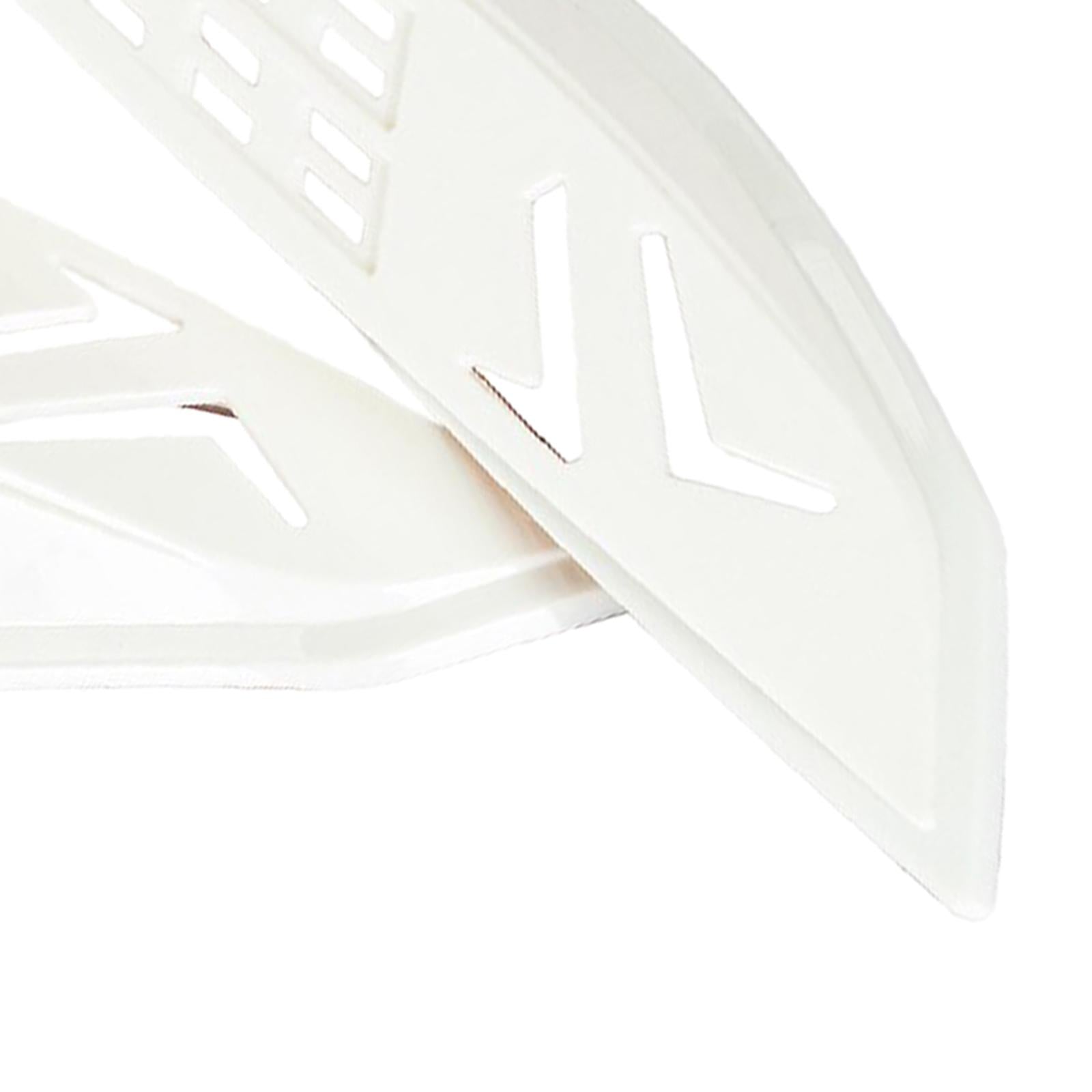 Plastic Motorcycle Helmet Ears Horns Protective Decorative Parts White