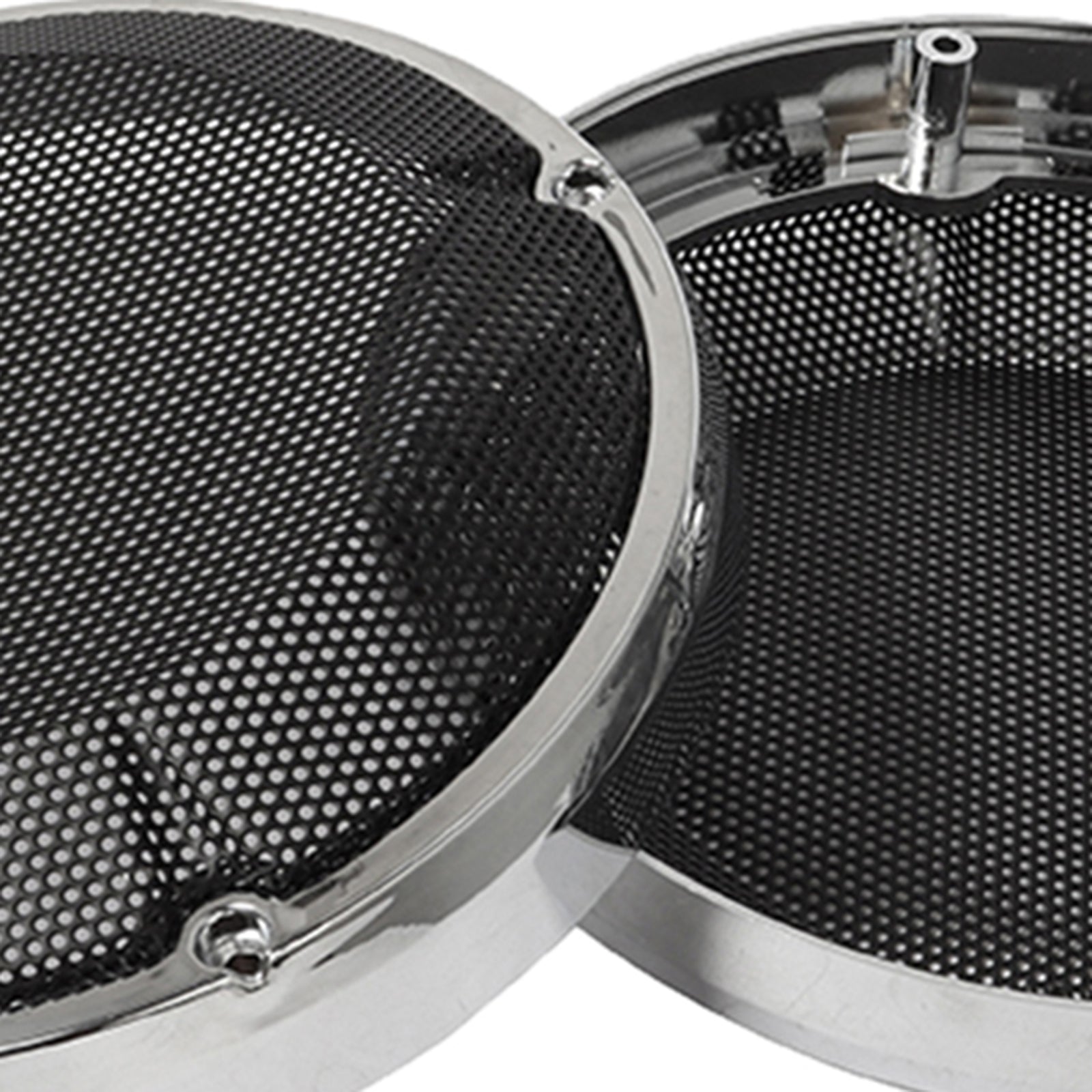 6.5 Inch Speaker Grills Covers for Harley Electra Road Glide 83-20 Silver