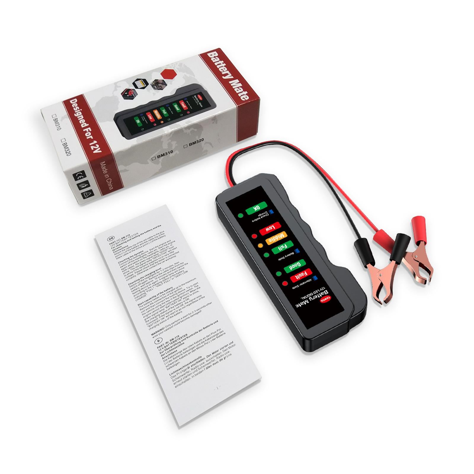 Auto 12V Battery Load Tester Alternator Analyzer Car Diagnostic Test Tool