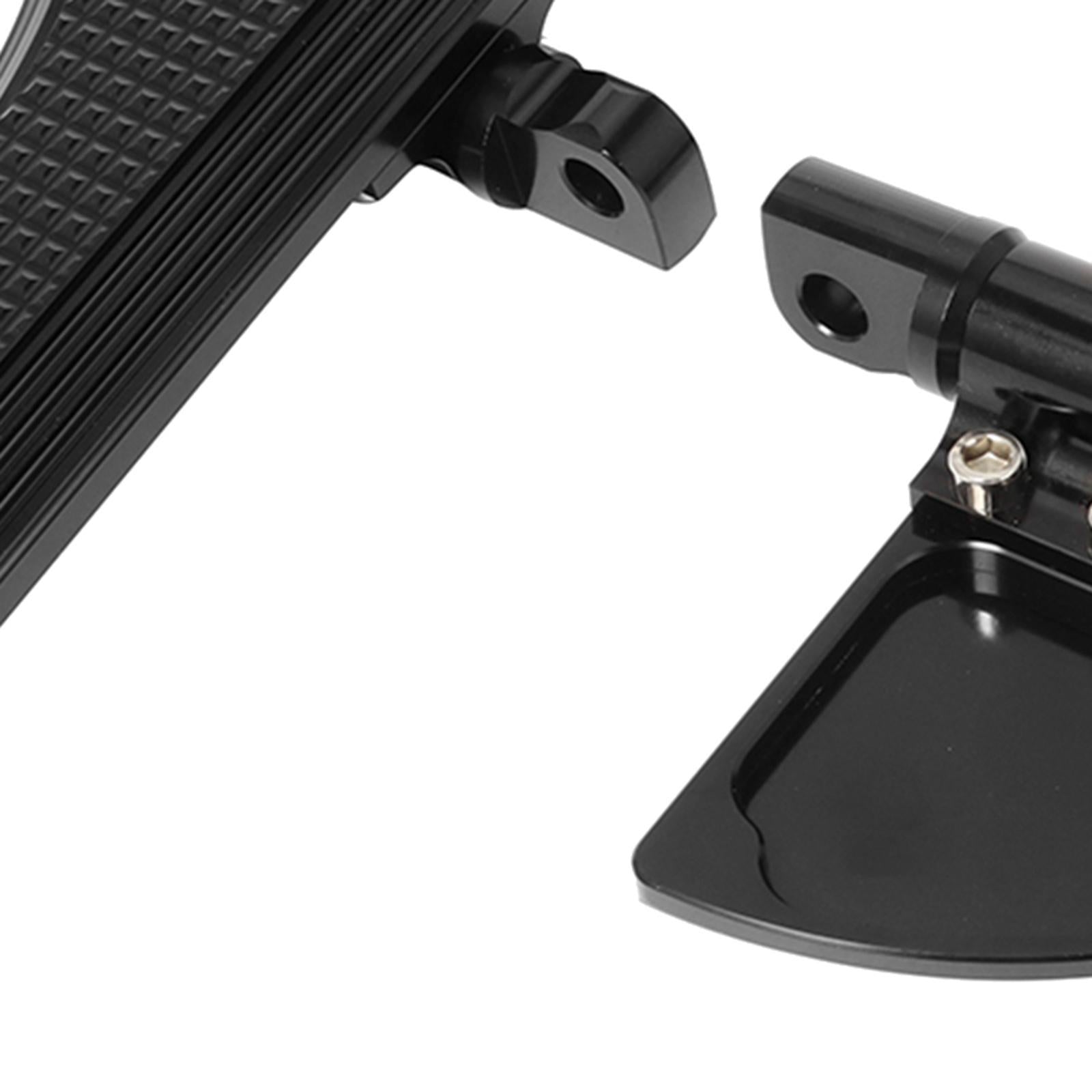 2 Pieces CNC Rear Foot Pegs Footpegs Supplies for Harley XL Models Black