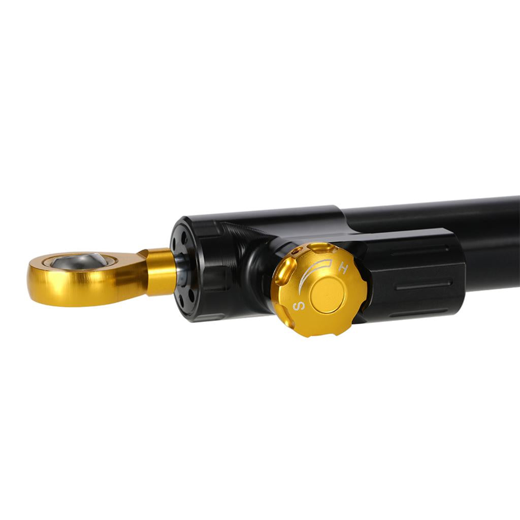 Aluminum Universal Motorcycle Steering Damper Stabilizer Accessory Black