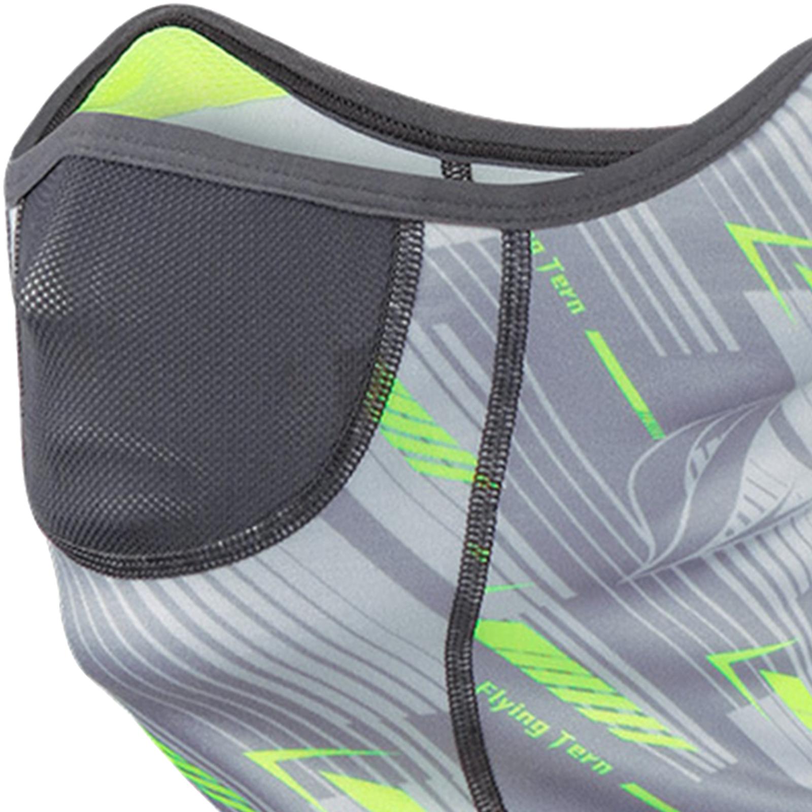 Winter Half Face Mask Windproof for Motorcycle Cycling Line Yellow