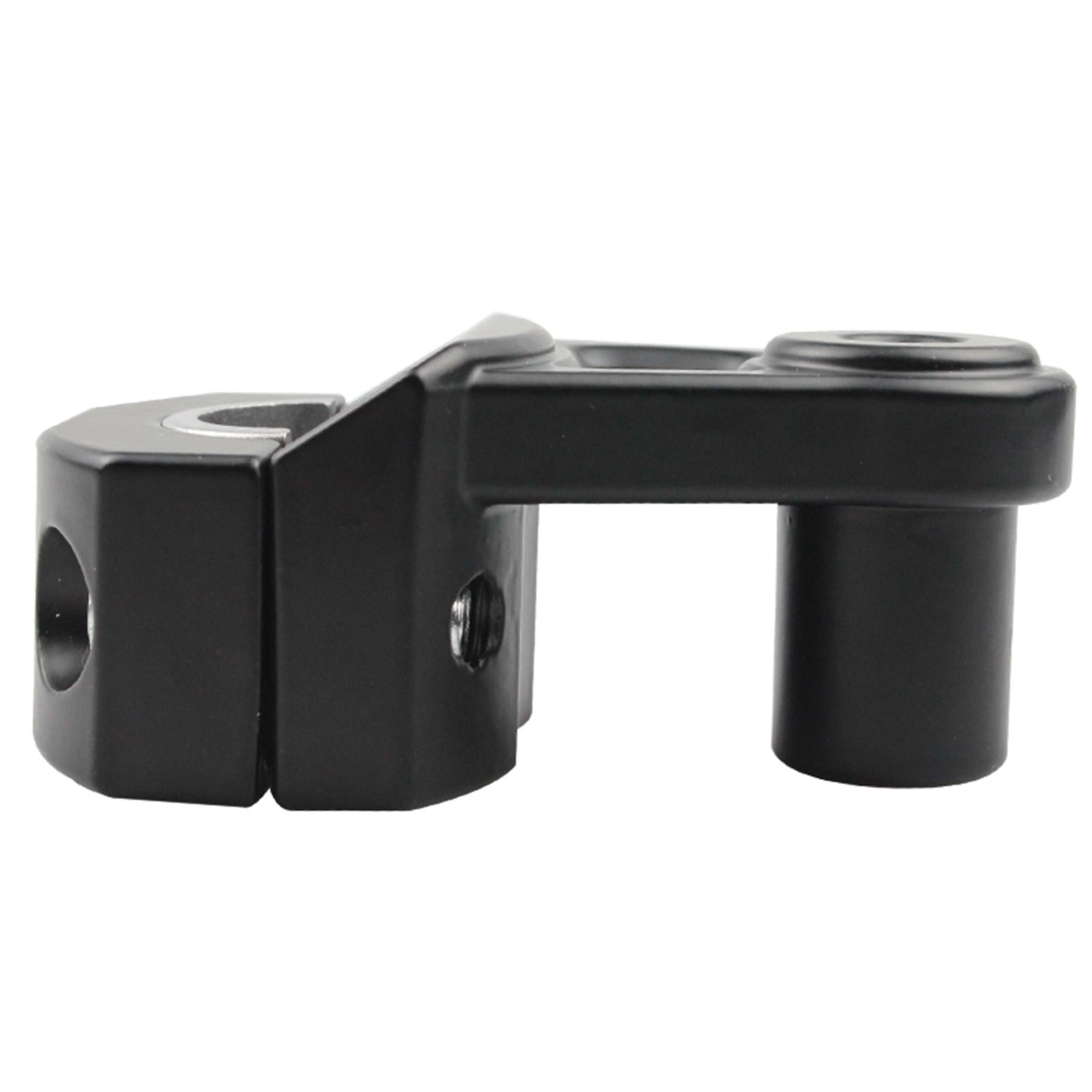 Motorcycle Handlebar Riser Extensions Mount Adapter Kit for Motorbike black