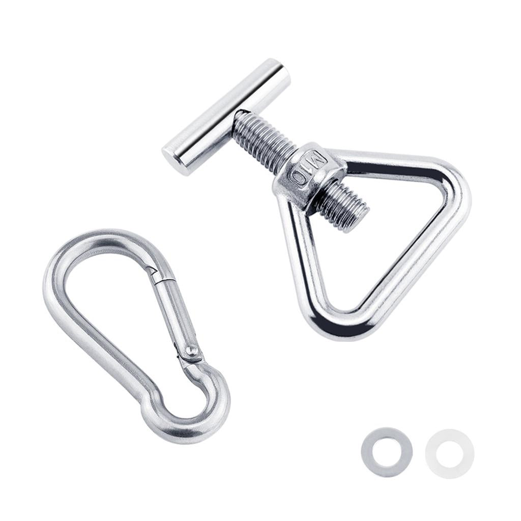 M10 Lifting Eye Nut 304 Stainless T Bolts for Boat RV Kit with Carabiner