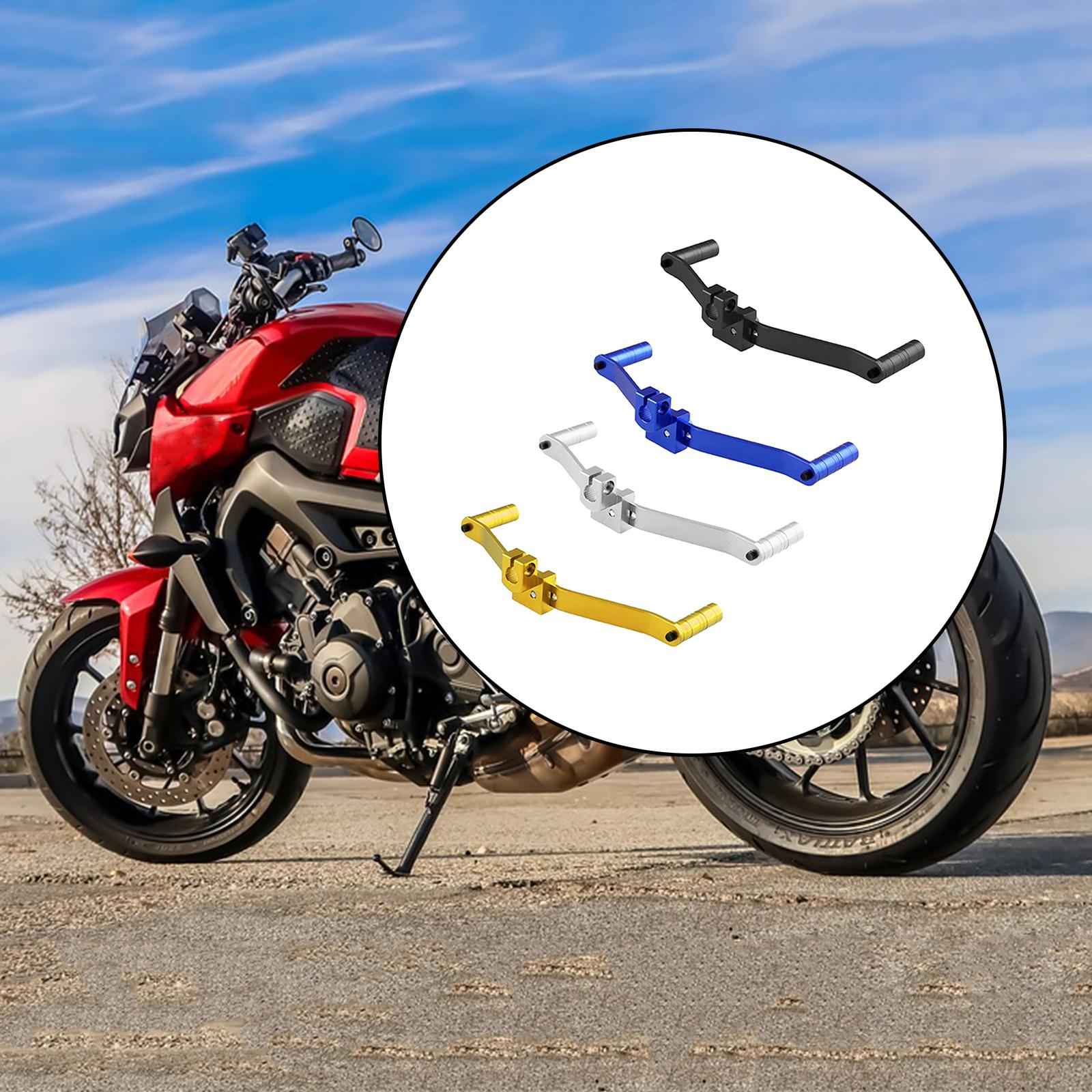 Gear Shift Lever Aluminum Alloy Double-Head Modified Fit for Motocross Black