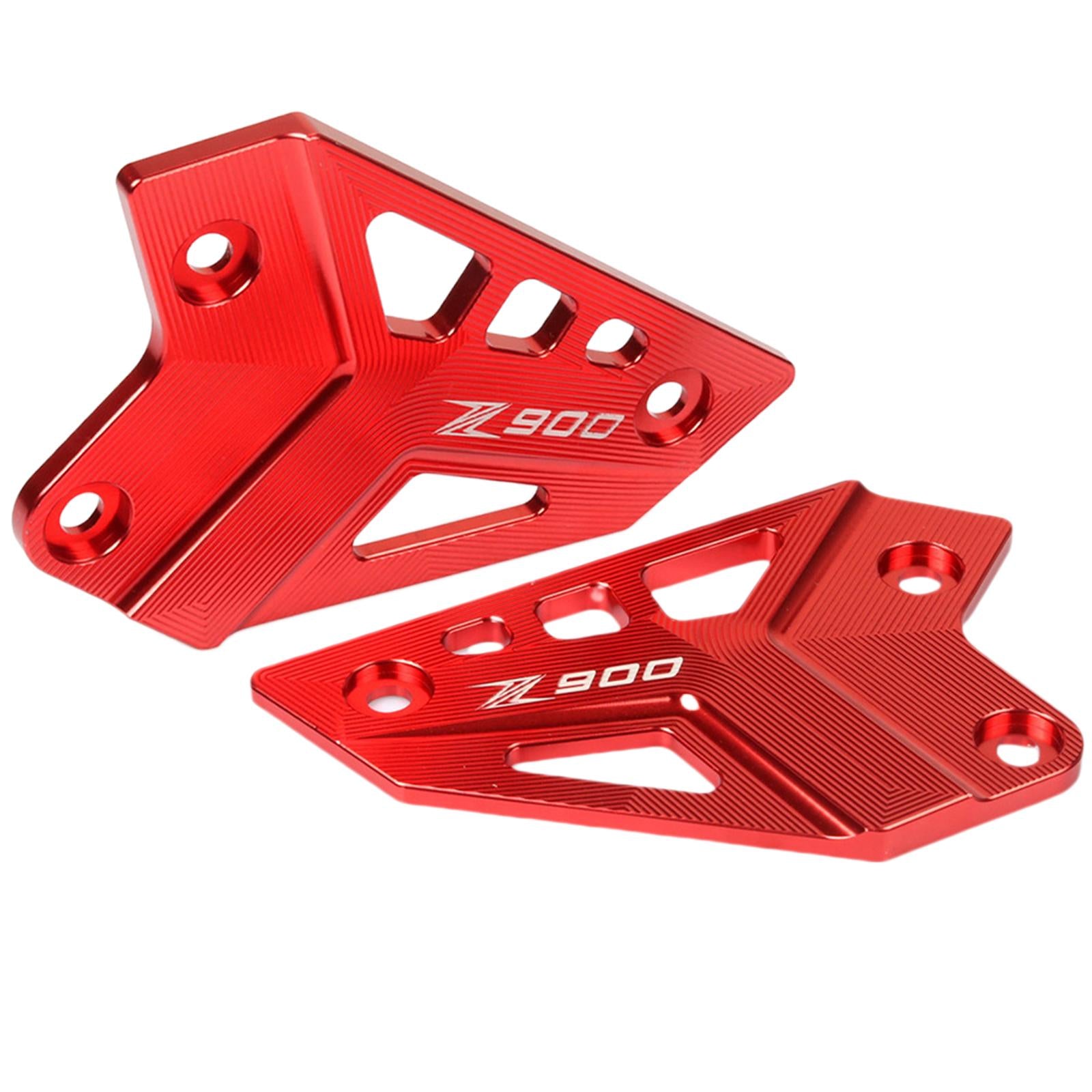 2x Motorcycle Foot Peg Protector Footrest Fits for Kawasaki Z900 Red