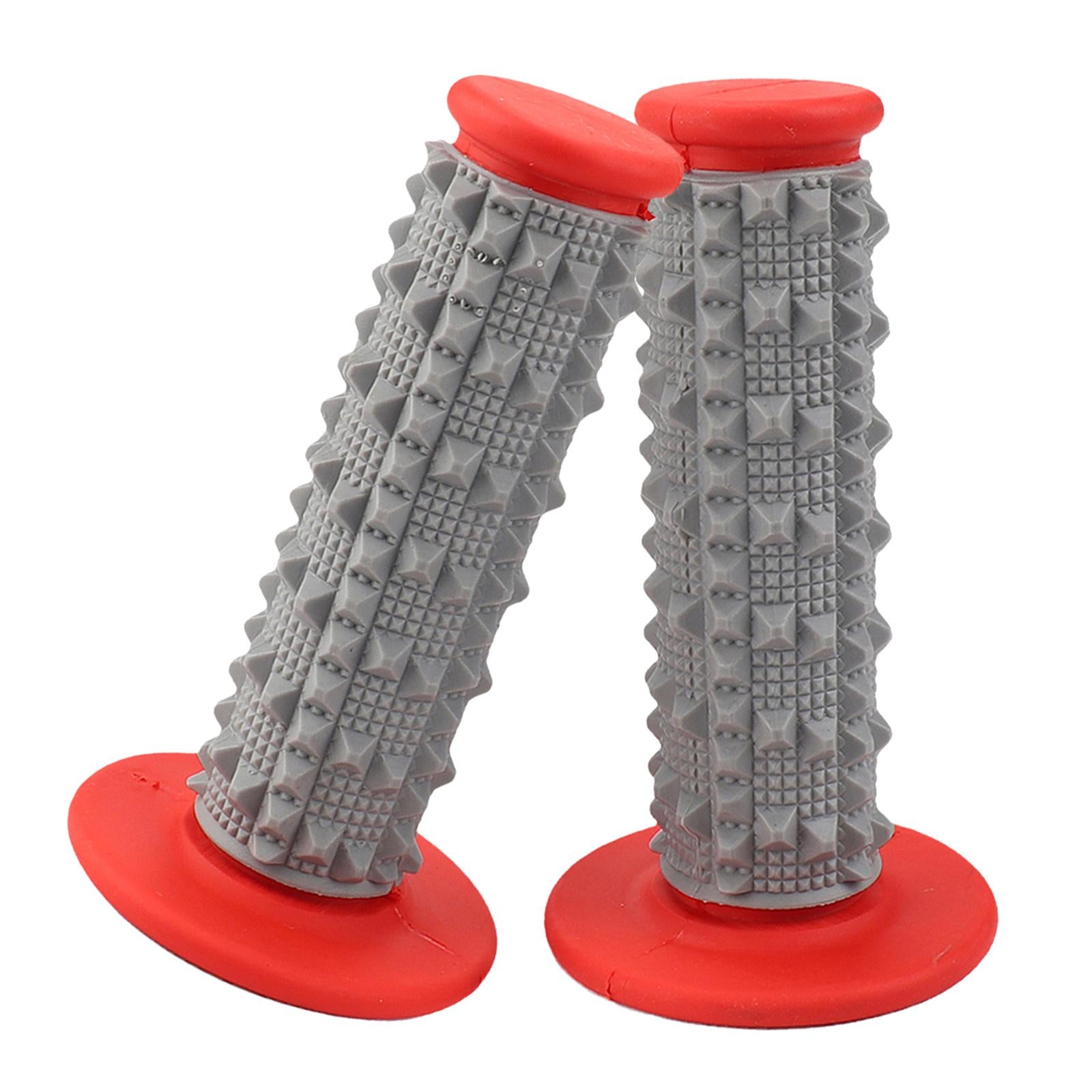 1Pair Soft Rubber Handlebar End Grips For Bicycle MTB BMX Road Mountain Bike Red