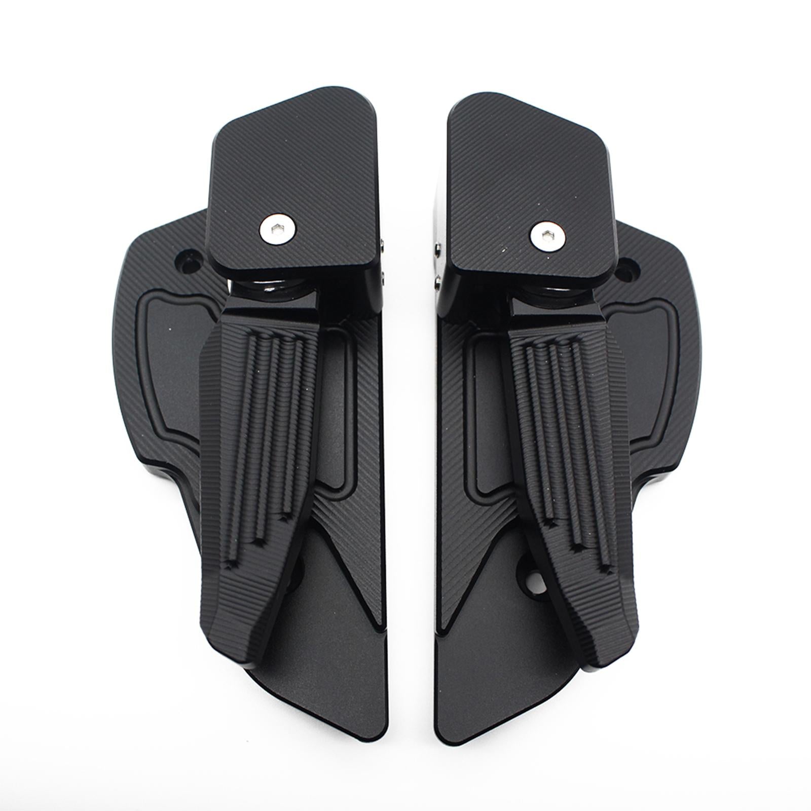 2x Motorcycle Rear Foot Rests Fit for Vespa Primavera 150 Replace ACC Black