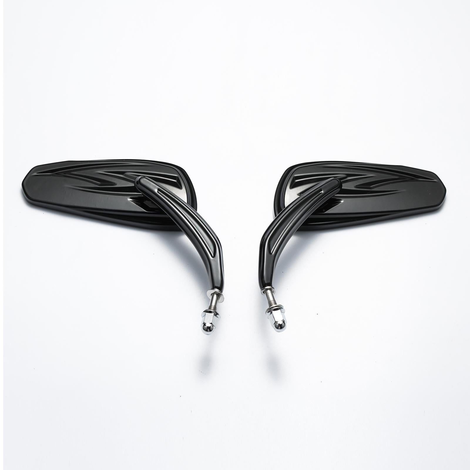 Motorcycle Side Mirrors Spare Part for Harley Modification Motorcycle Black