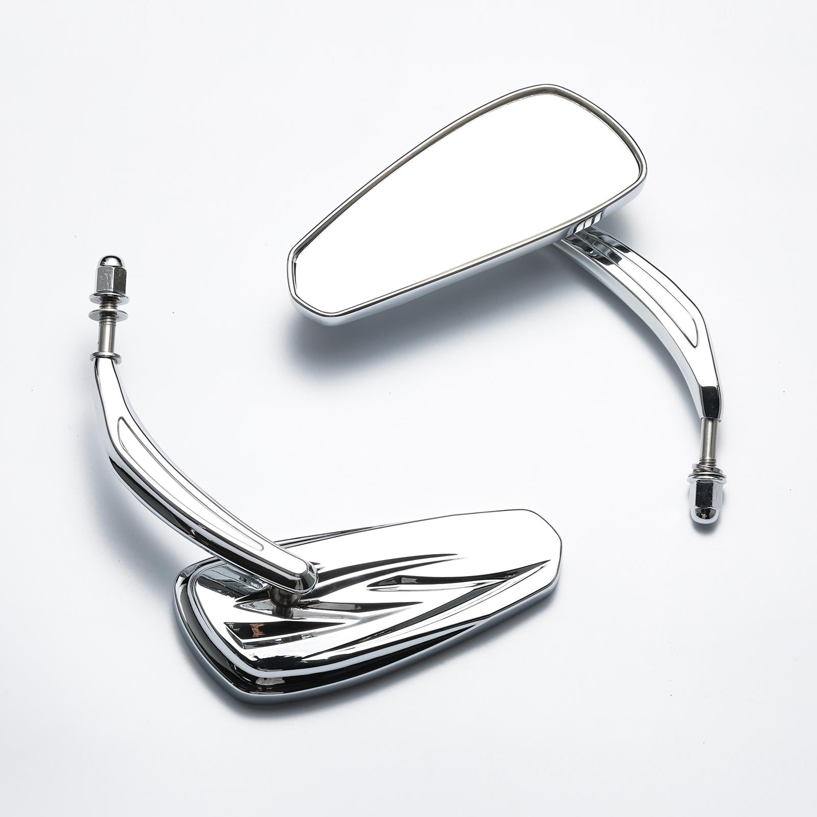 Motorcycle Side Mirrors Spare Part for Harley Modification Motorcycle Silver
