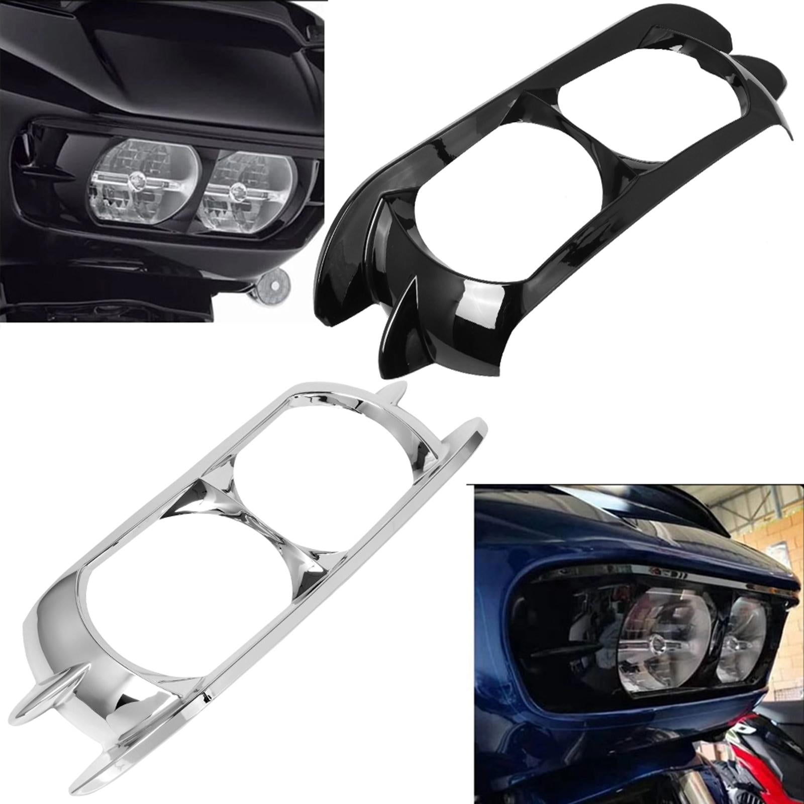 Headlamp Cover Bezel Surround for Harley Road Glide Fltrx 2015-2021 black