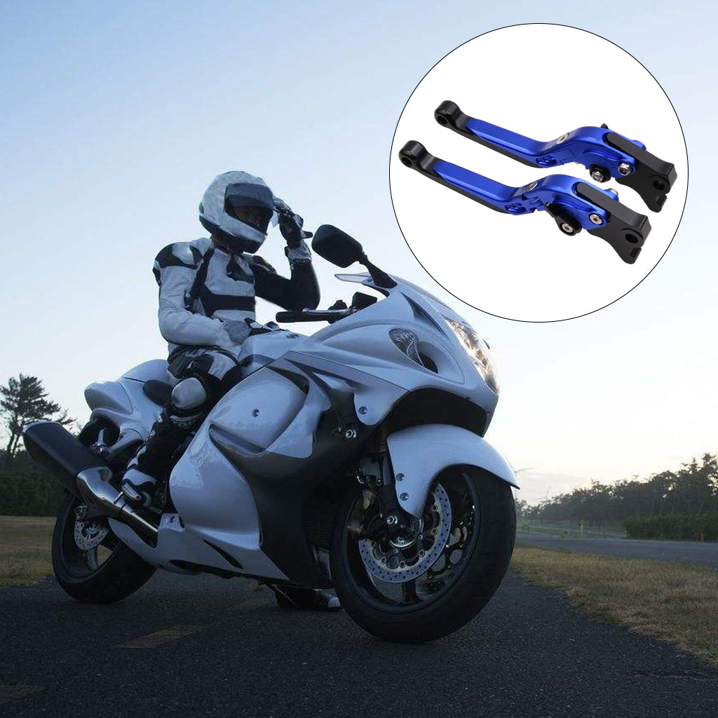 Handlebar Brake Clutch Lever Fit for Suzuki Hayabusa Gsxr1300 Motorcycles Blue
