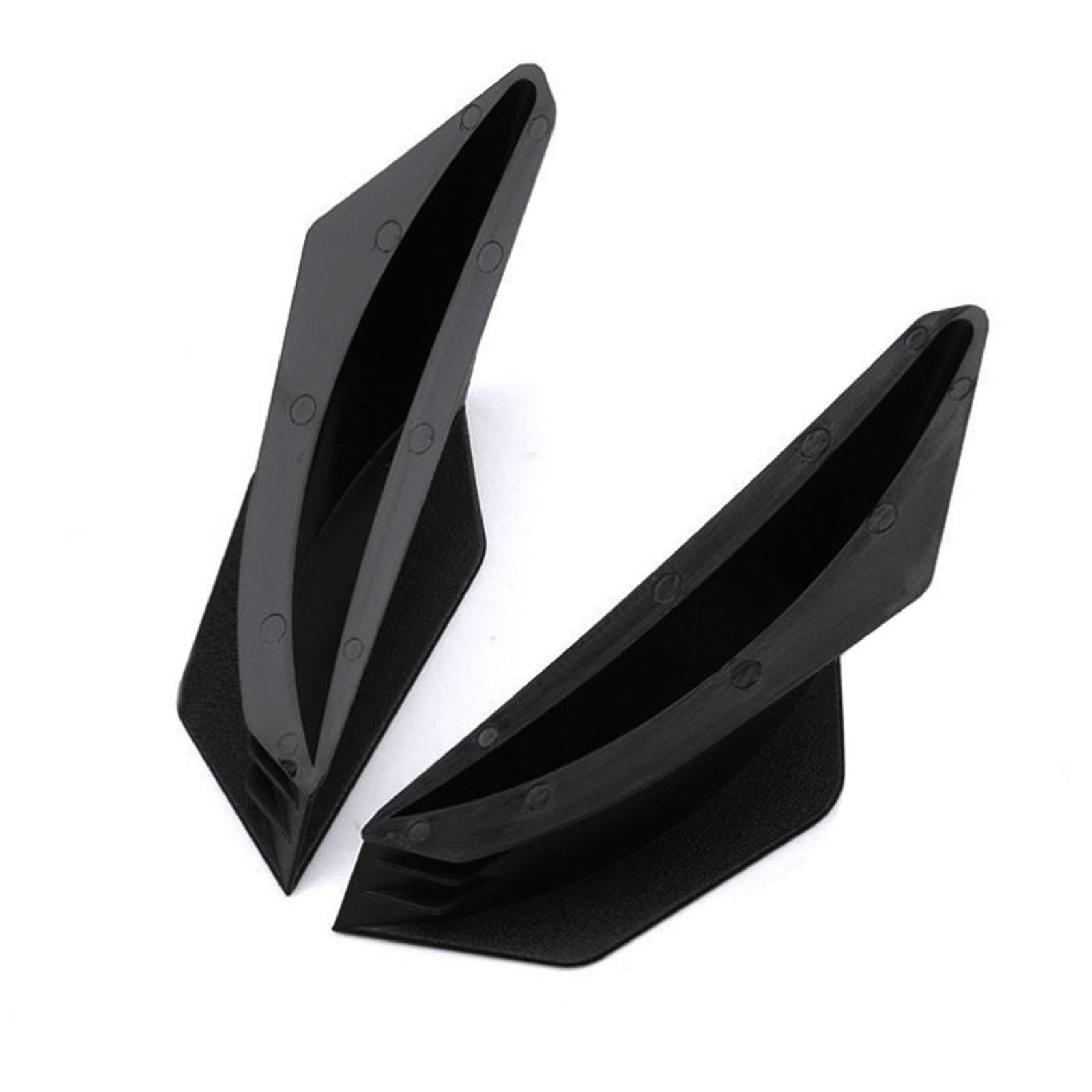 2 Pieces Universal Motorcycle Winglets Accessory for BMW for Ducati Black
