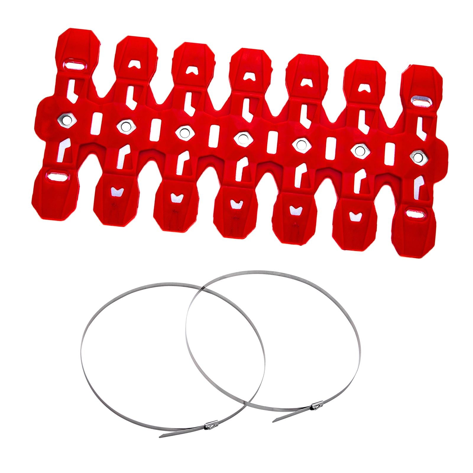 30cm Motorbike Exhaust Muffler Pipe Guard for Road Motorbike Red