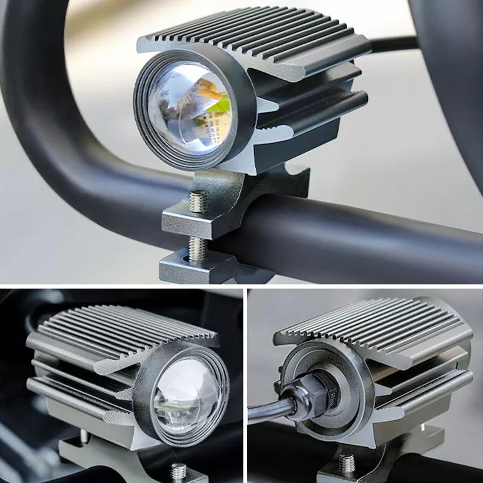 Motorcycle LED Projector Lens High Low Beam 15W Fit for Bike ATV Motorbike