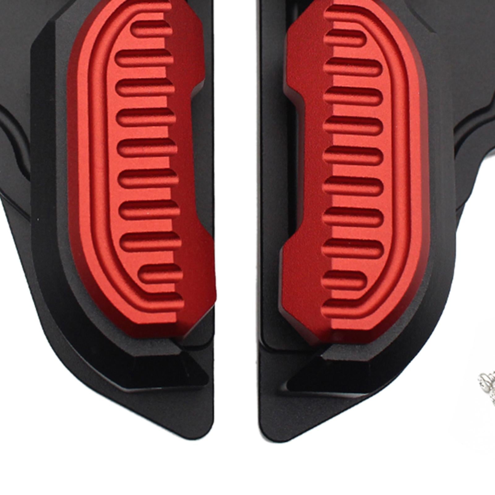 Footpegs Folding Passenger Motorcycle Fit for Vespa Sprint 150 2017-2020 Red