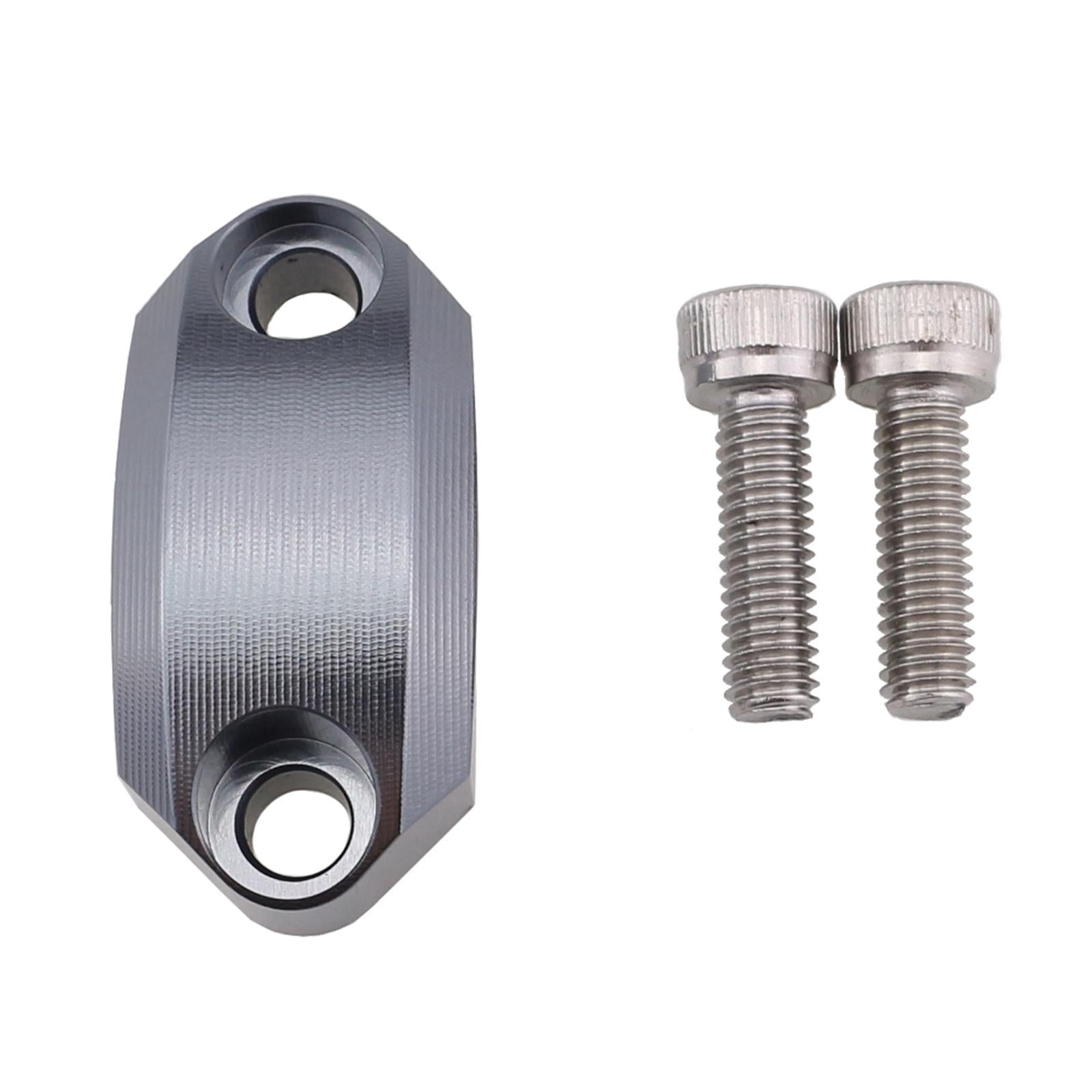 Motorcycle Master Cylinder Clamp Cover for 22mm Handlebar Supplies Titanium