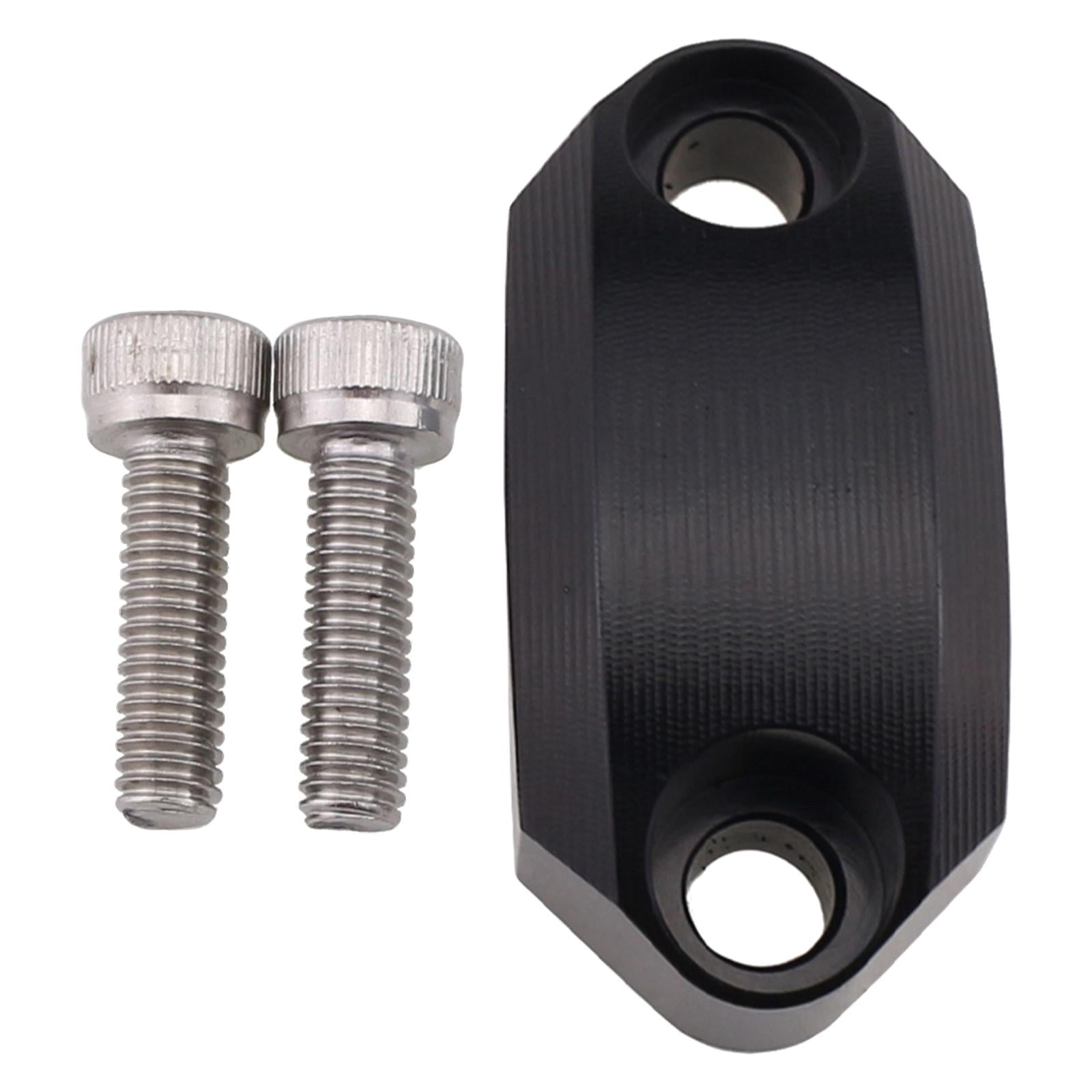 Motorcycle Master Cylinder Clamp Cover for 22mm Handlebar Supplies Black