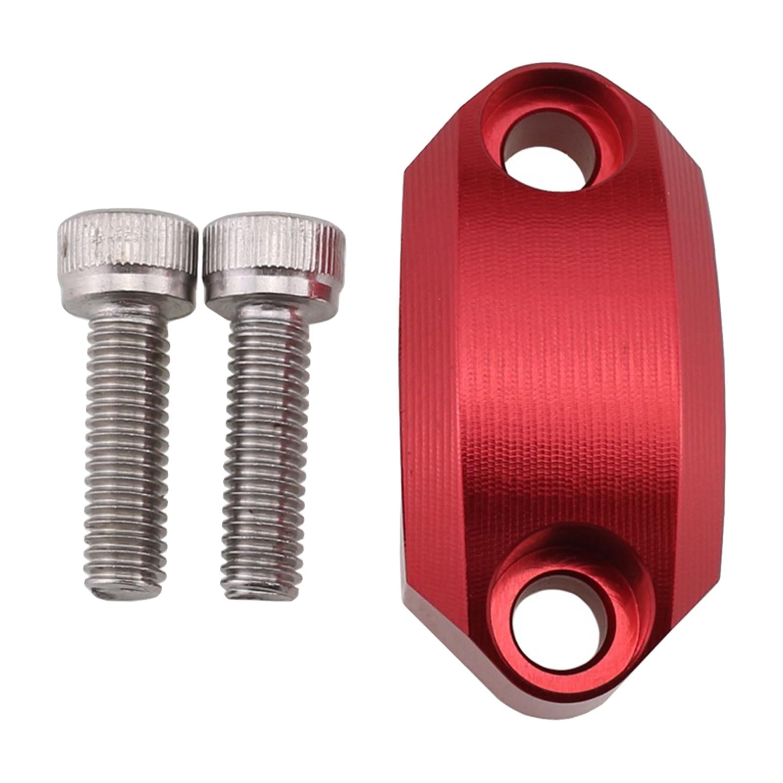 Motorcycle Master Cylinder Clamp Cover for 22mm Handlebar Supplies Red
