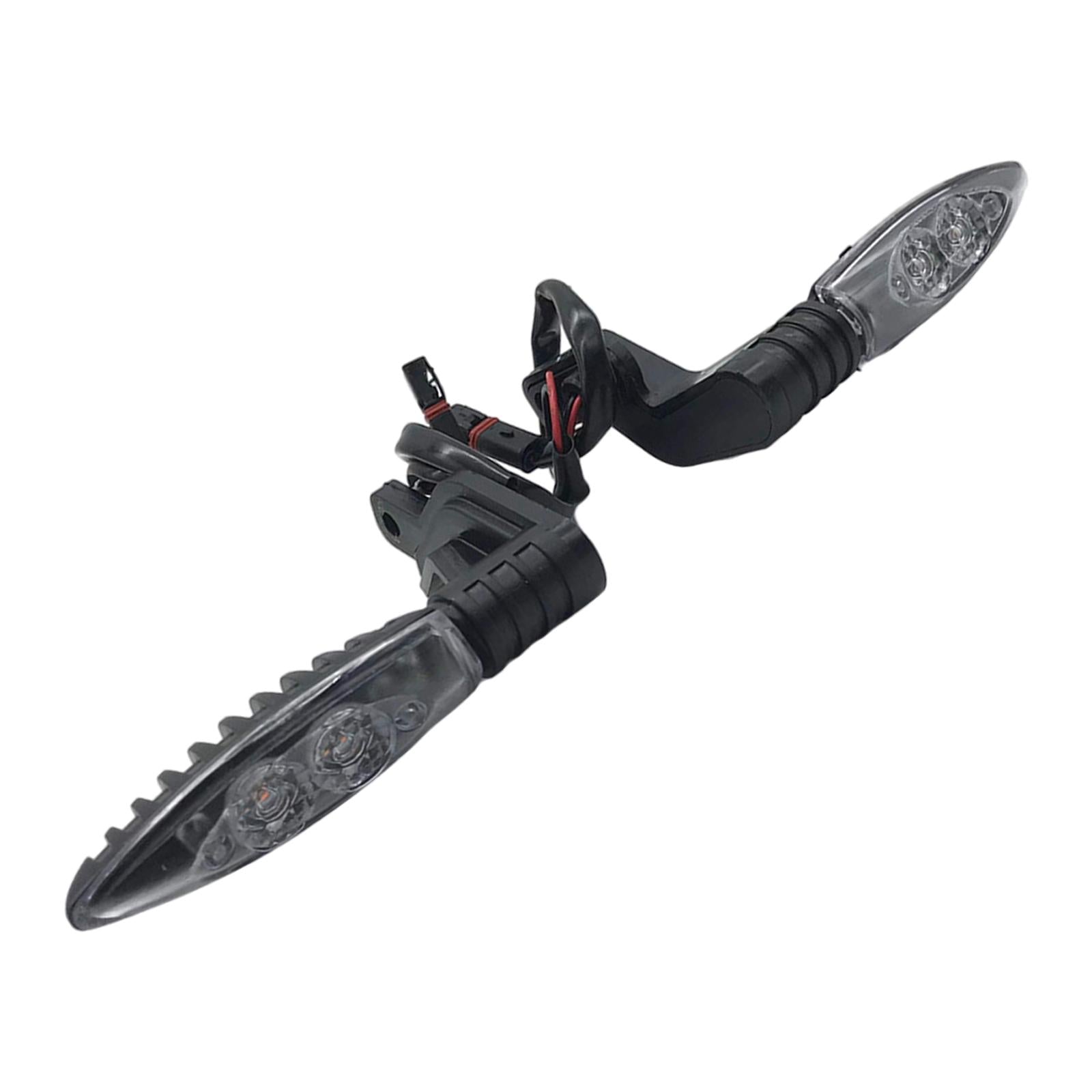 2Pcs Motorbike LED Turn Indicators Transparent Cover for BMW K1300