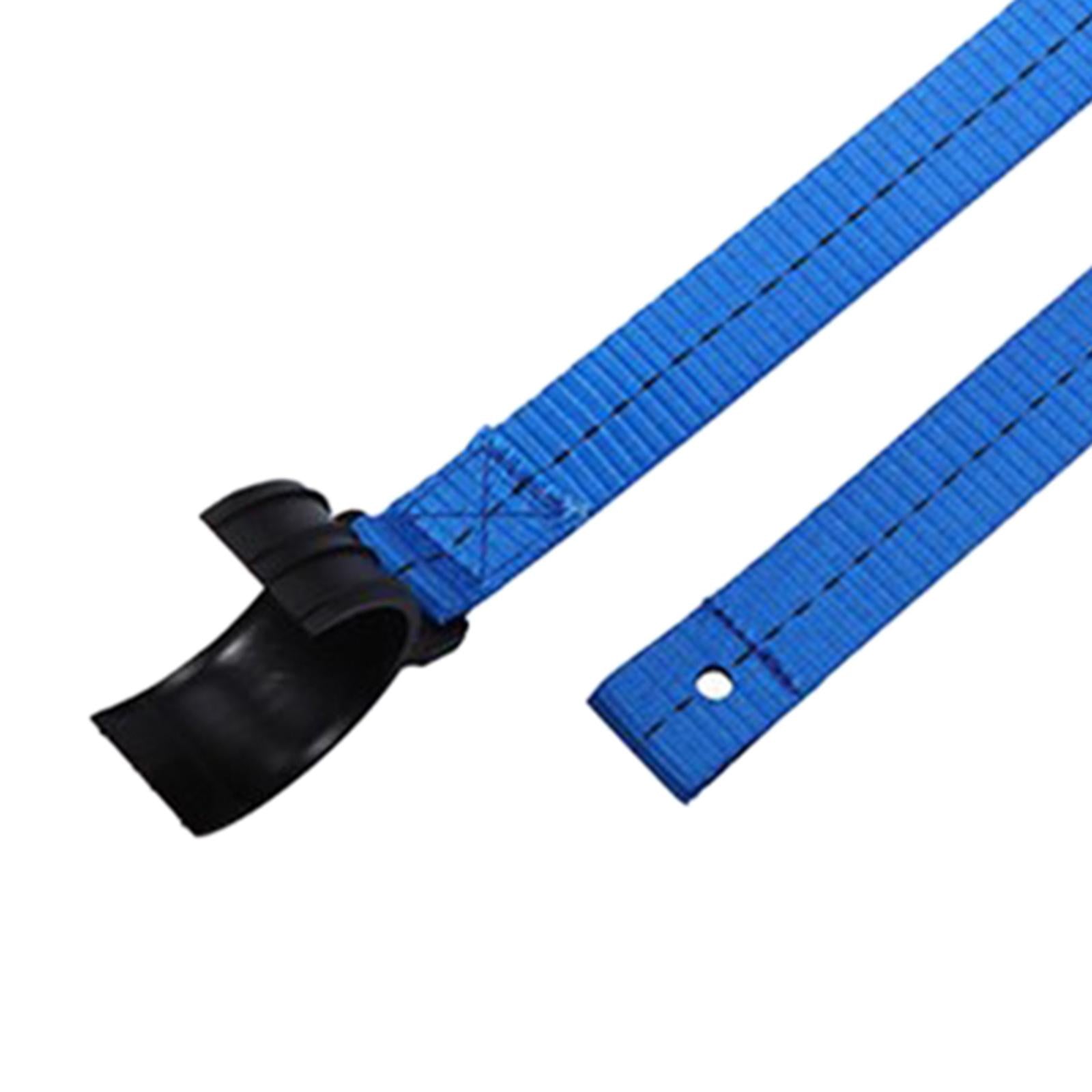 Universal Motorcycle Rescue Straps Pull Belt for Rear Seat Vehicle Blue