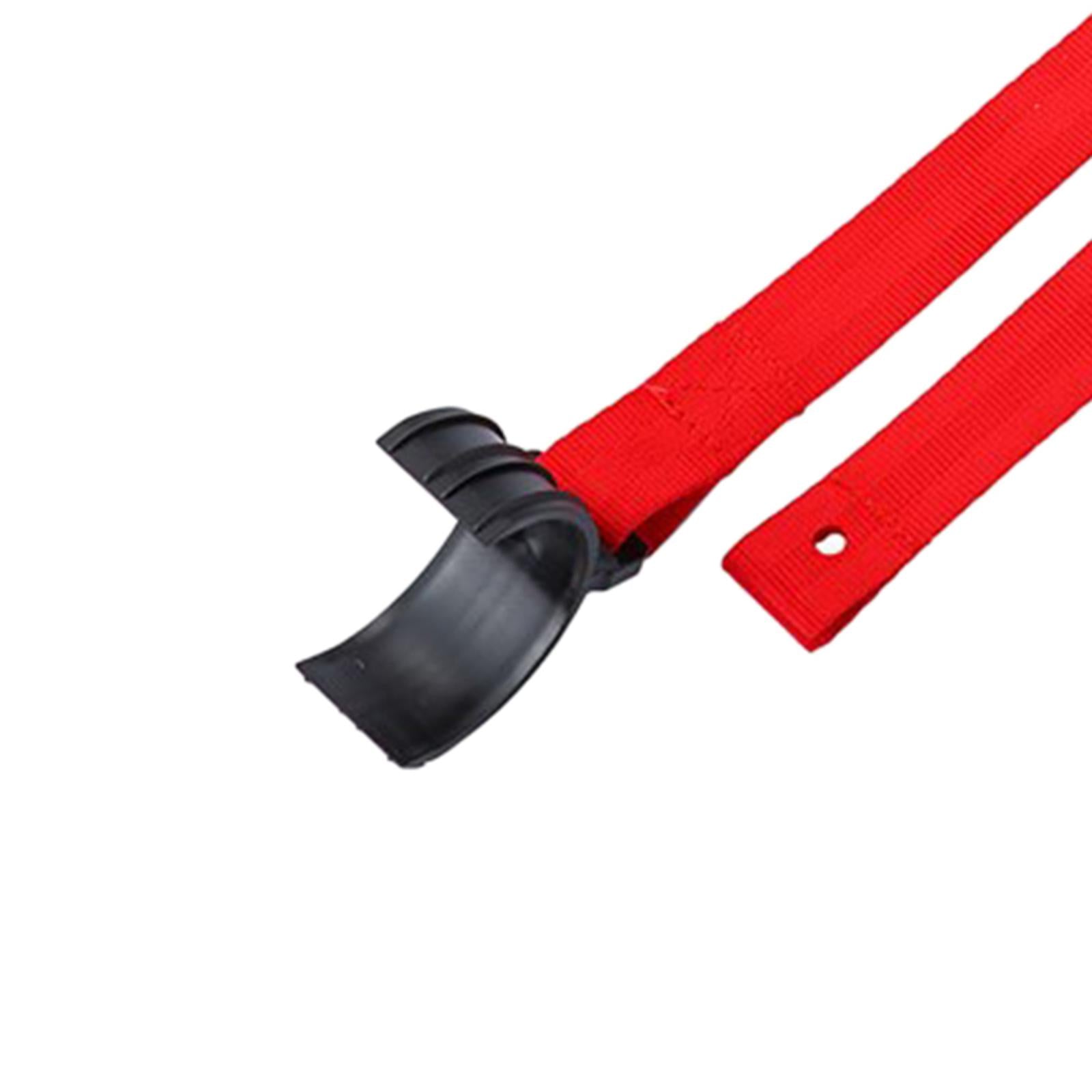 Universal Motorcycle Rescue Straps Pull Belt for Rear Seat Vehicle Red