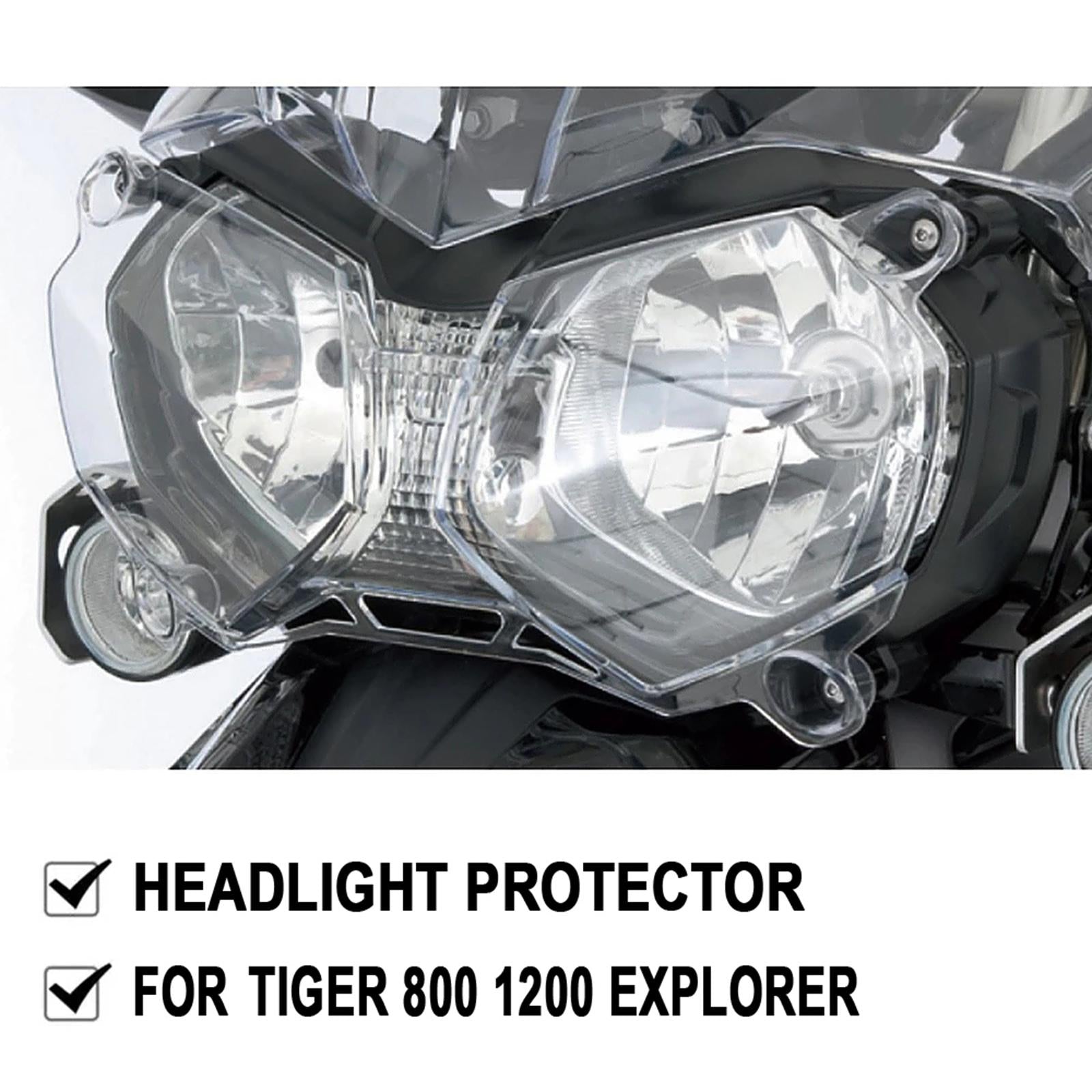 Motorcycle Headlight Cover Acrylic Guard Fit for Explorer 1200 800 Xcx