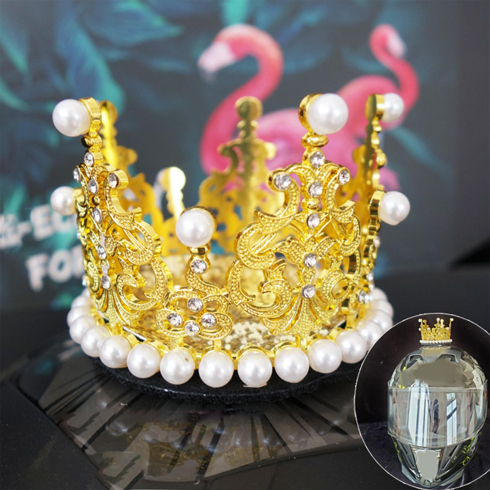 Helmet Crown Accessory Cute Fit for Bike Motocross Yellow Pearl