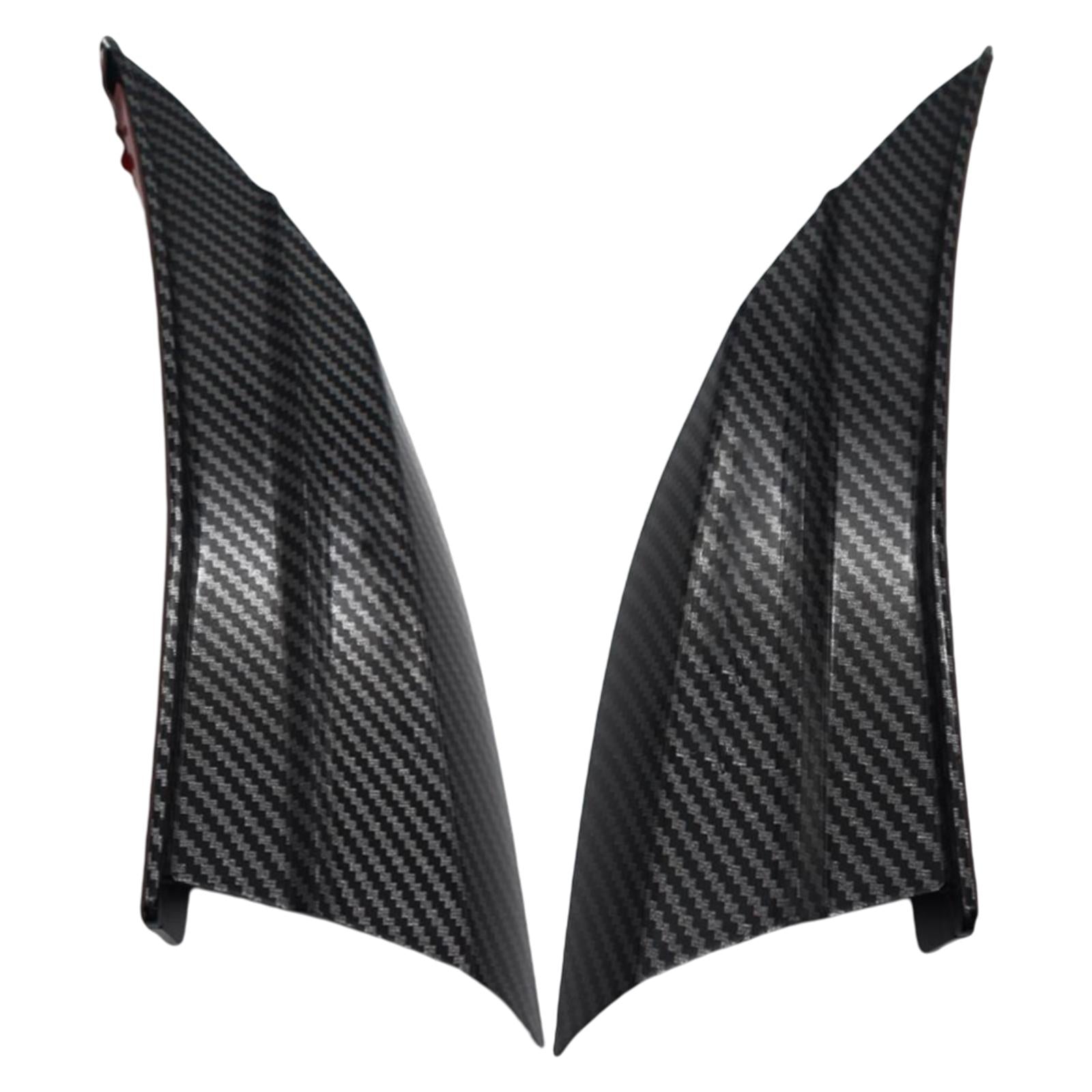 2x Motorcycle Aerodynamic Winglets for Nmax 155 2020 2021 Carbon fiber color