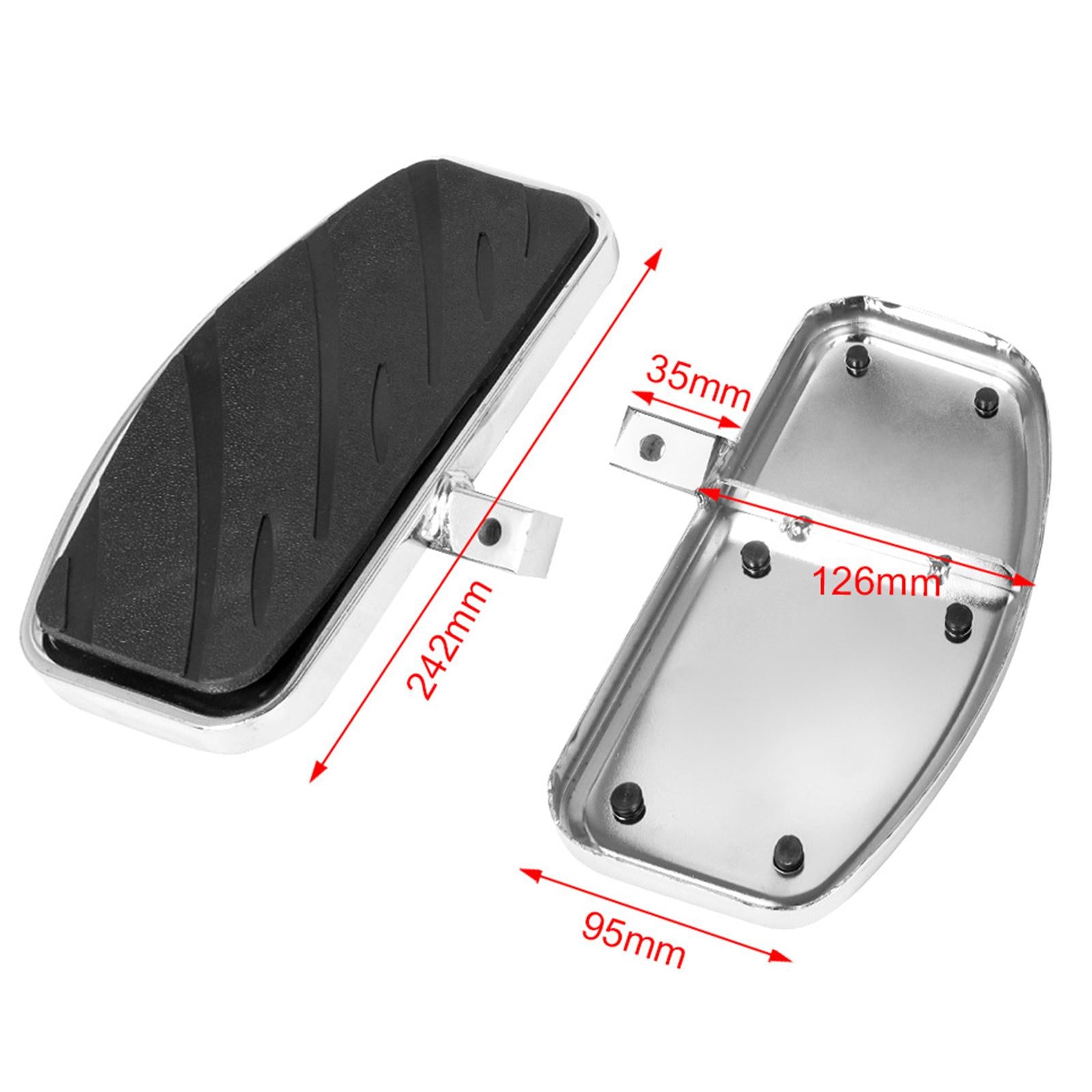 1 Pair Adjustable Motorcycle Foot Rest Pedal Pads for Honda Vtx 1300 / 1800