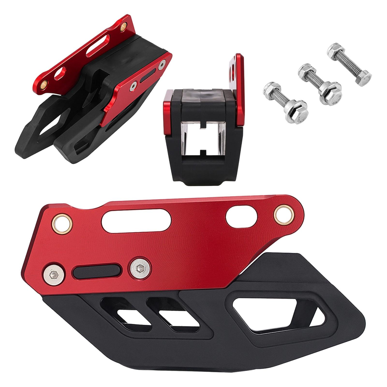 Chain Guide Guard Protector Protection Adjustable for Most Motorcycle Red